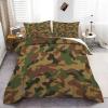 XCQHZYQ 3-Piece Camouflage Green Bedding Set, 180 x 200 cm view 3