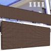 Brown Balcony Privacy Screen with Grommets, 105 x 875 cm view 1