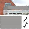 Balcony Privacy Screen 260 x 940 cm, Wind and Sun Protection, Light Gray view 1
