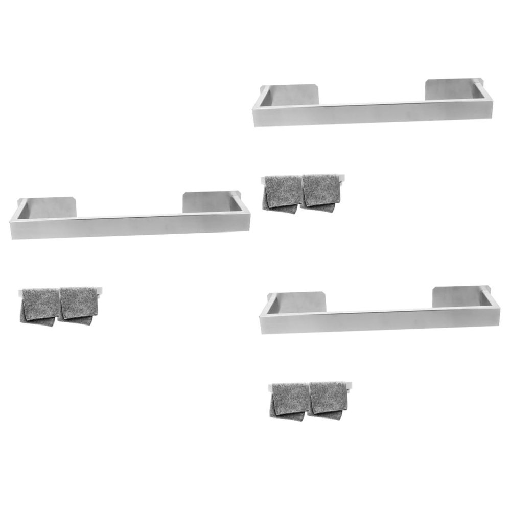 3-Piece Stainless Steel Towel Holder Set