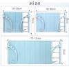 Generic Adjustable Wall-Mounted Retractable Clothesline and Towel Rack, Space-Saving (White) view 2