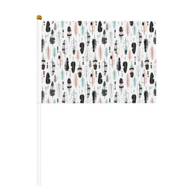 Printed Mini Stick Flags, 6- or 10-Pack