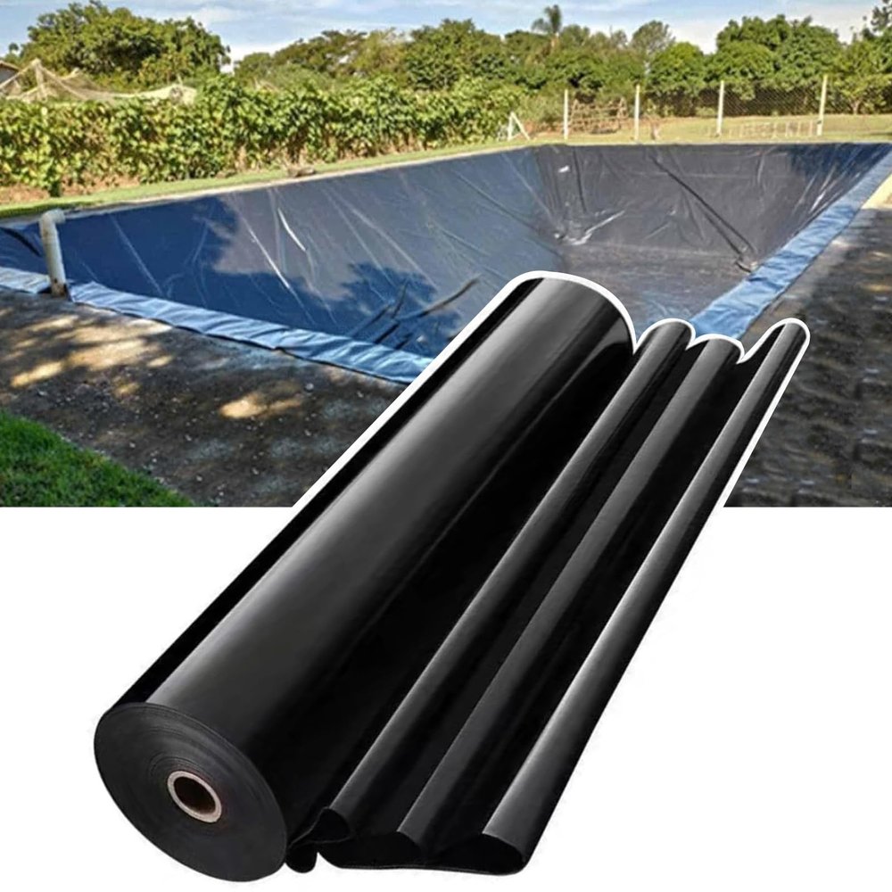 Lonmrrton Outdoor Pond Liner, 5 MIL/0.12 mm HDPE, Flexible Koi and Fish Pond Membrane, 5 x 7 m, 7 x 10 m, 10 x 12 m (2 x 2.5 m)