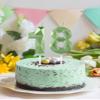 Green 3D Number 30 Candle for Cakes and Decorations view 4