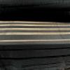 Striped Black Mesh Fabric with Ruffles, Sold by the Meter view 2