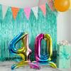 8th Birthday Number 8 Multicolor Standing Foil Balloon, 82 cm XXL view 4