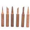 6 Pure Copper Soldering Tips for Electric Soldering Irons, 936/937/938 Stations view 1