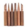6 Pure Copper Soldering Tips for Electric Soldering Irons, 936/937/938 Stations view 4
