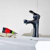 Kitchen Faucet, Modern Brushed Bronze Bathroom Sink Faucet, Single-Handle Basin Mixer view 3