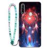 Sinyunron Case Compatible with Oppo A31 2020, 2-in-1 Hybrid Case with Metal Back, Colorful Lanyard, Dream Catcher view 1