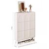 Narrow Tall Shoe Cabinet with 3 Flip Drawers view 3