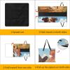 Xiputvl 3D-Look Cute Border Collie Picnic Blanket, Waterproof Foldable Beach Mat, 148 x 148 cm view 3