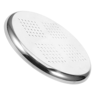 Holibanna Round Stainless Steel Bar Stool Replacement Seat, Reinforced, Silver