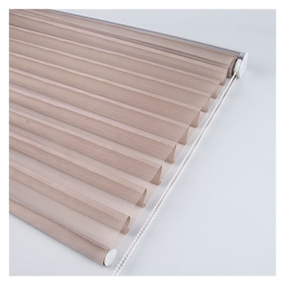 Double-Layer Roller Blinds, Light-Filtering Zebra Shades for Day and Night, B, 110 x 180 cm