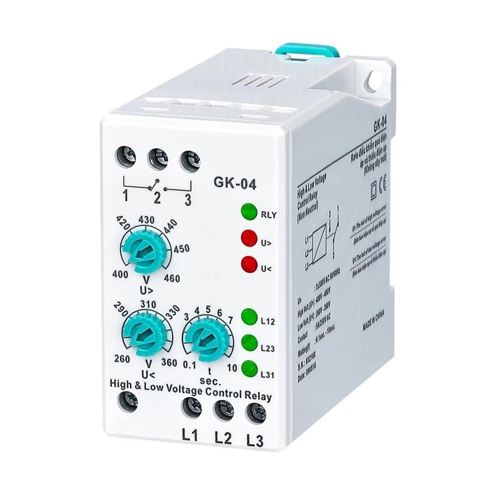 JRBJWYVV GK-04 Phase-Failure Voltage Analog Adjustable Protection Relay (3 × 380 V, No Neutral)