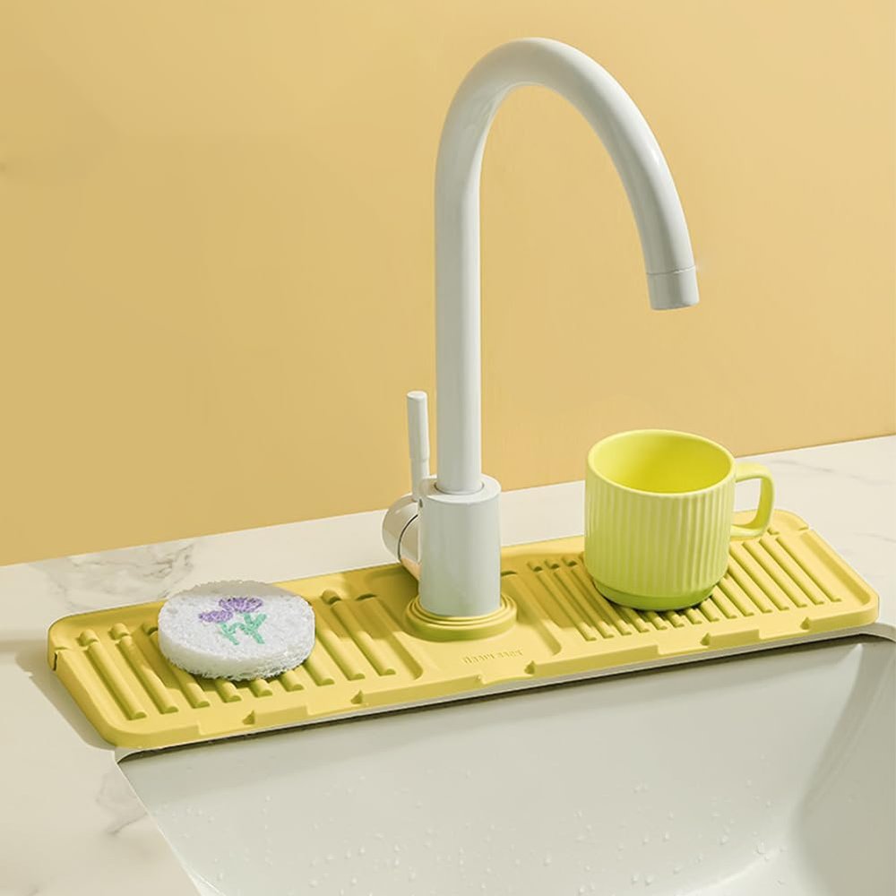 RuiDay Silicone Faucet Mat for Kitchen Sink