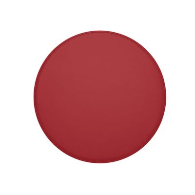 Eglooh Atlante Round Leather Desk Mat, Light Red, 60 x 60 cm