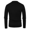Men's Lightweight Striped Long-Sleeve Polo Shirt with 3-Button Placket view 4
