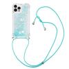GoodcAcy Case Compatible with Google Pixel 8, Glitter Quicksand Case with Adjustable Lanyard, Light Green view 1