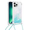 GoodcAcy Case Compatible with Google Pixel 8, Glitter Quicksand Case with Adjustable Lanyard, Light Green view 2
