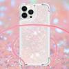 GoodcAcy Case Compatible with Oppo A54 5G, Adjustable Glitter Quicksand Case with Strap, Clear, Light Pink view 4