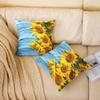 Set of 2 Sunflower Decorative Pillow Covers, 45 x 45 cm view 2