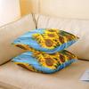 Set of 2 Sunflower Decorative Pillow Covers, 45 x 45 cm view 3