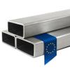 Stahl-Shop24 Stainless Steel Rectangular Tube 40 × 15 × 1.5 mm, 2000 mm, V2A, Brushed view 1