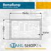 Stahl-Shop24 Stainless Steel Rectangular Tube 40 × 15 × 1.5 mm, 2000 mm, V2A, Brushed view 2