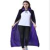 LIKPOJA Adult Reversible Hooded Halloween Cloak, Red and Black Vampire Costume Cape view 1