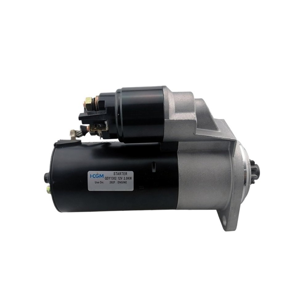QDY1302 Starter Motor for 292F Diesel Engine, 12 V, 2 kW