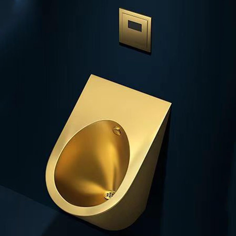 YQMHEZ Wall-Mounted Men's Urinal, 304 Stainless Steel, Smart Sensor