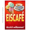 Ice Cream Café Poster, Advertising Print, Version: Storefront Sticker DIN A2 view 1