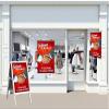 Ice Cream Café Poster, Advertising Print, Version: Storefront Sticker DIN A2 view 2
