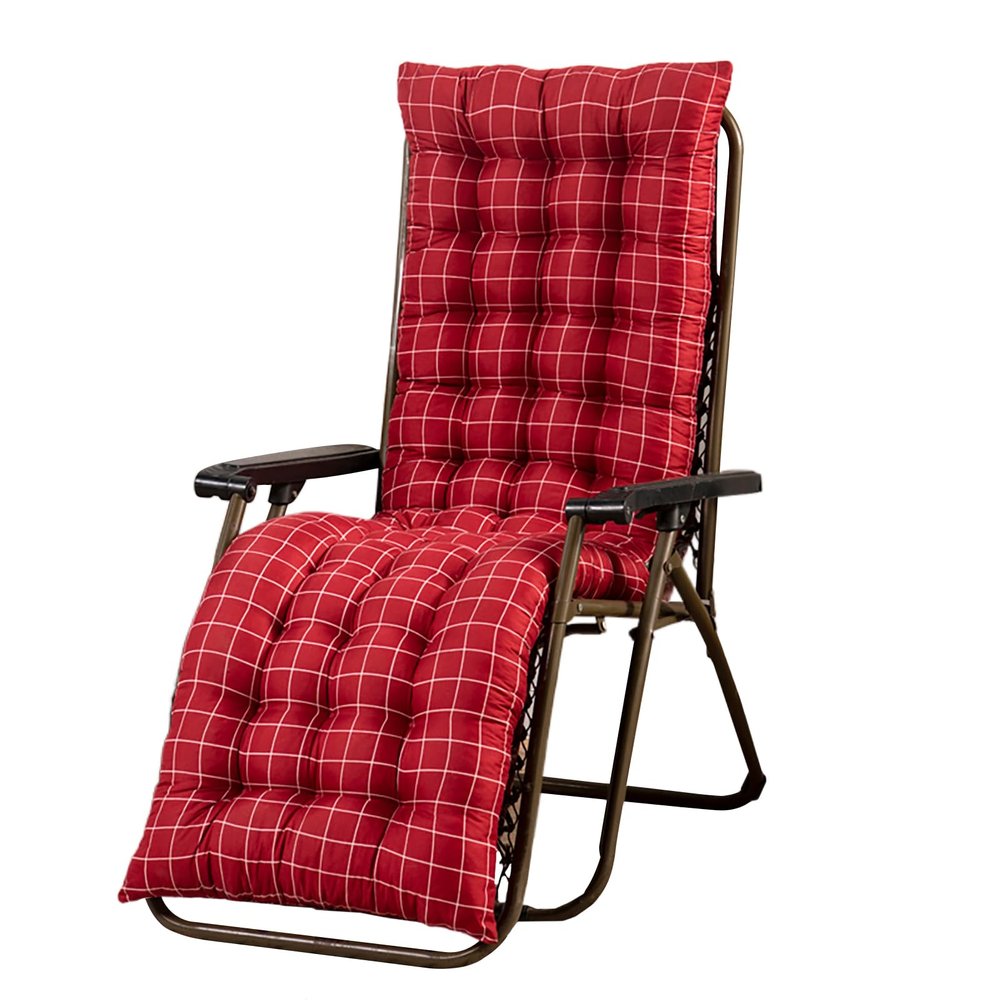 GAOXIAO Outdoor Chaise Lounge Cushion with Printed Pattern