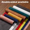Suede Double-Sided Table Runner, Heat-Resistant Coffee Table Protector, Japanese Style, Blue/White, 15.7 x 70.9 in view 4