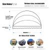 SHINGJING Arc Folding Awning, Door Canopy with Galvanized Aluminum Folding Frame, UV Protection, Waterproof, Windproof (B, Diameter: 60 cm/23.62 in) view 2