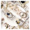 HLHLOP777 50 mm × 2 m Vintage Lace PET Sticker Tape, Dark Night Series view 3