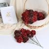 Goniome Glitter Rose Bouquet, Blue, 24-Piece Artificial Flowers view 3