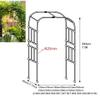 Garden Arch for Climbing Plants, 120×240/150×240/180×240/210×240 cm, Wedding Pergola Trellis for Jasmine and Clematis, White, 230×240 cm (W×H) view 3