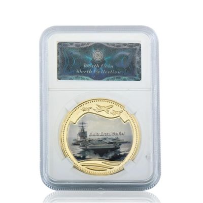 REIWAN Aircraft Carrier Commemorative Coin, Gold-Plated Collector Coin, Challenge Coin, Souvenir Gift