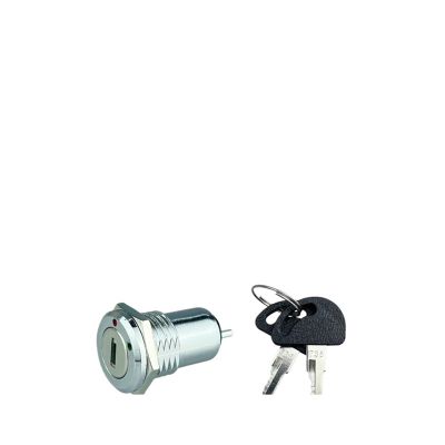 KERE 5/10/20 Sets 2P/4P Electronic Power Key Switch Locks, 12/16/19 mm Zinc Alloy Metal, 102/135/1203/2801 (S1601, Function 2), 5 Sets