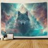 Wolf Sci-Fi Art Tapestry Wall Hanging, 70.9 x 90.6 in view 2