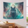 Wolf Sci-Fi Art Tapestry Wall Hanging, 70.9 x 90.6 in view 3