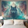 Wolf Sci-Fi Art Tapestry Wall Hanging, 70.9 x 90.6 in view 4