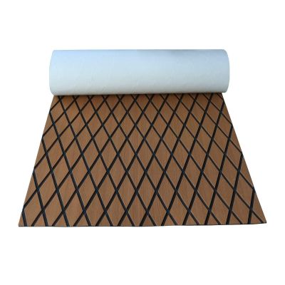 TFDRSEXVD Boat Flooring - EVA Foam Boat Deck Marine Mat, Self-Adhesive Flooring for Motorboats, Yachts, Kayaks and RVs, Brown, 190 x 70 cm
