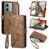 Rfvzubemok Flip Wallet Case Compatible with Vivo iQOO 10 Pro 5G, Brown view 1