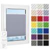 Estika Adhesive Pleated Blind, Gray-Purple, 125 x 120 cm, No-Drill Mounting view 1