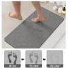 Pevfeciy Non-Slip Bathroom Mat, Quick-Drying, Absorbent, Washable, 80 x 100 cm view 4