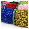 2-Yard 3 mm Artificial Pearl Strand, Purple view 2